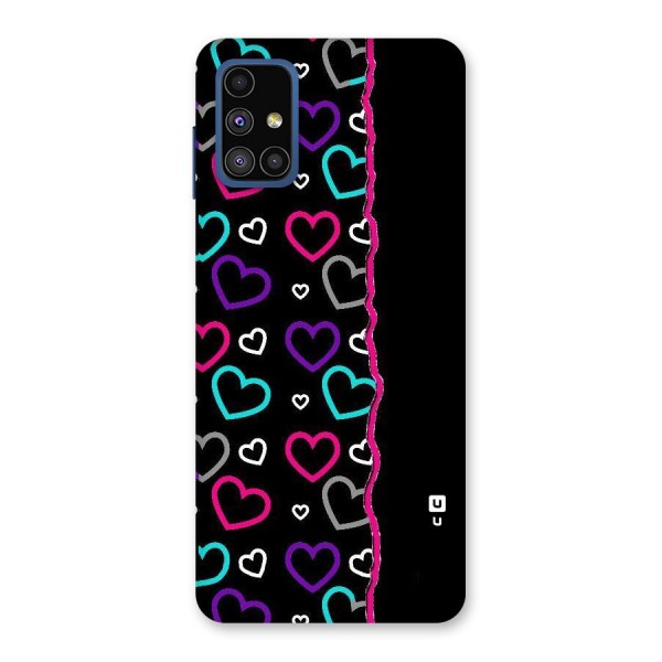 Empty Hearts Back Case for Galaxy M51