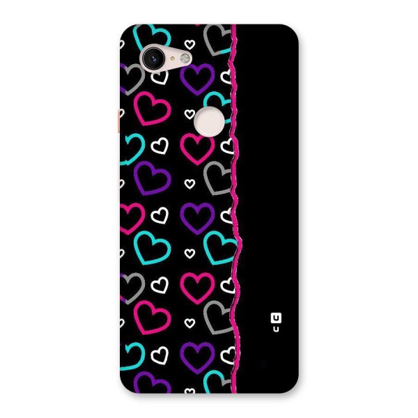 Empty Hearts Back Case for Google Pixel 3 XL