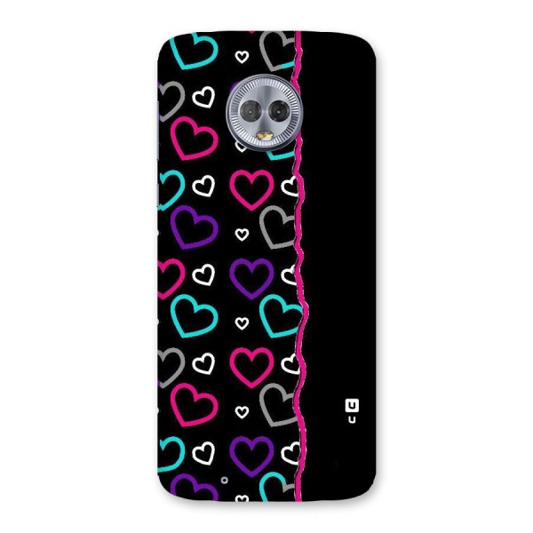 Empty Hearts Back Case for Moto G6