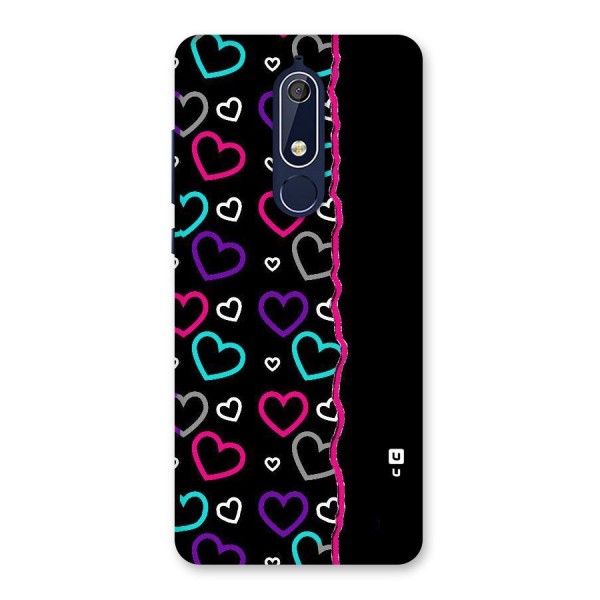 Empty Hearts Back Case for Nokia 5.1