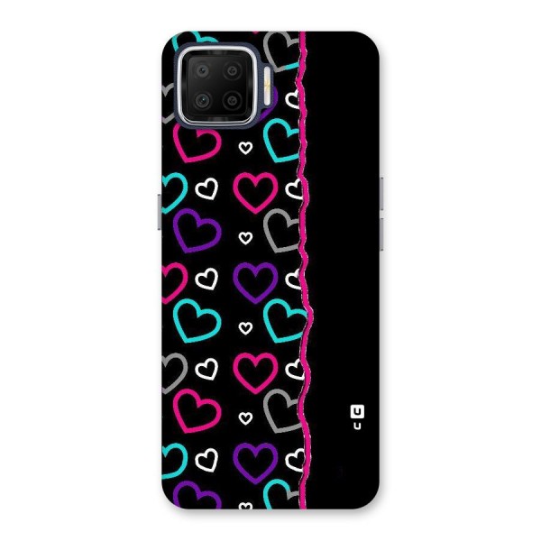 Empty Hearts Back Case for Oppo F17