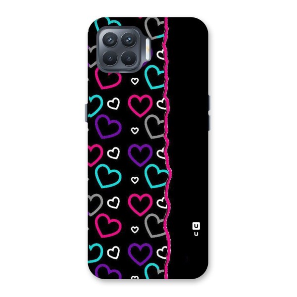 Empty Hearts Back Case for Oppo F17 Pro