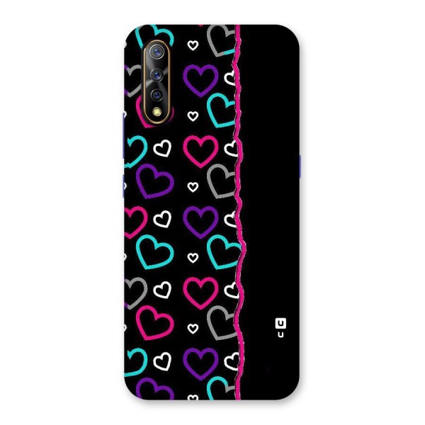 Empty Hearts Back Case for Vivo S1