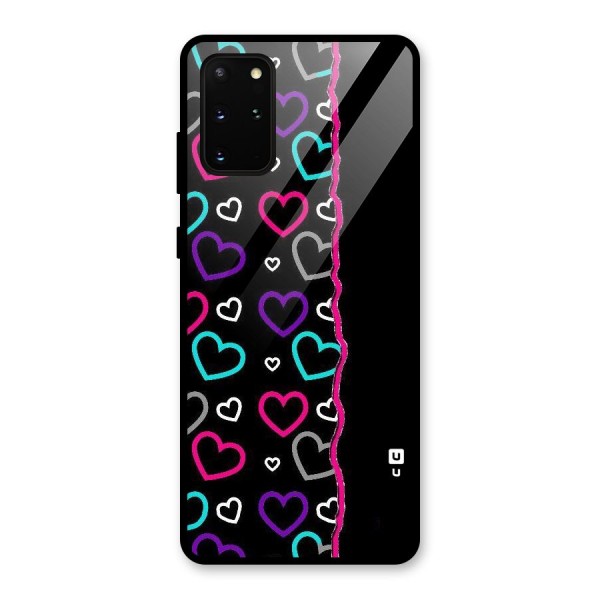 Empty Hearts Glass Back Case for Galaxy S20 Plus