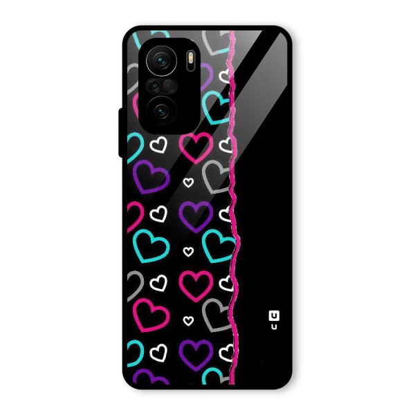 Empty Hearts Glass Back Case for Mi 11x