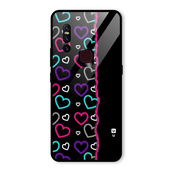 Empty Hearts Glass Back Case for Vivo V15