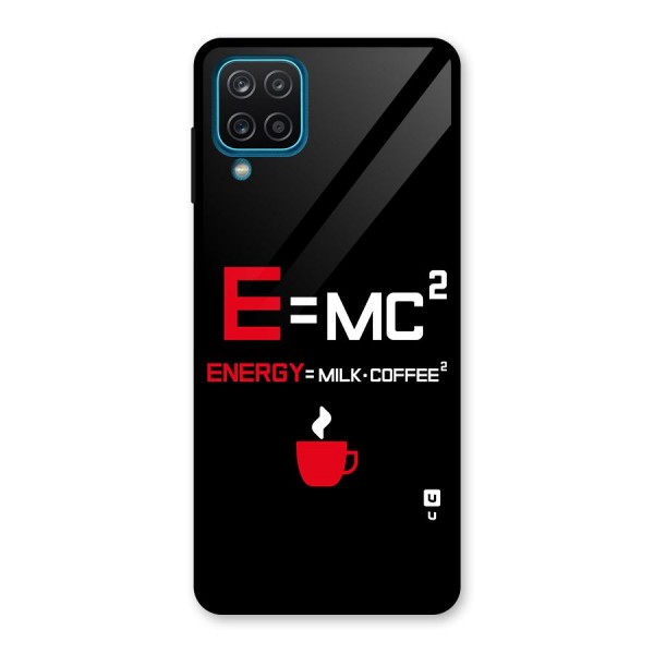 Energy Coffee Equation Glass Back Case for Galaxy A12