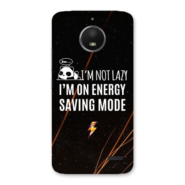 Energy Saving Mode Back Case for Moto E4