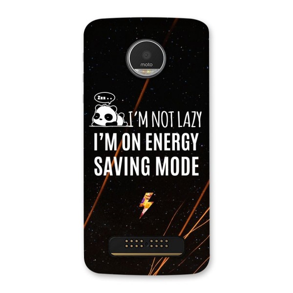 Energy Saving Mode Back Case for Moto Z Play