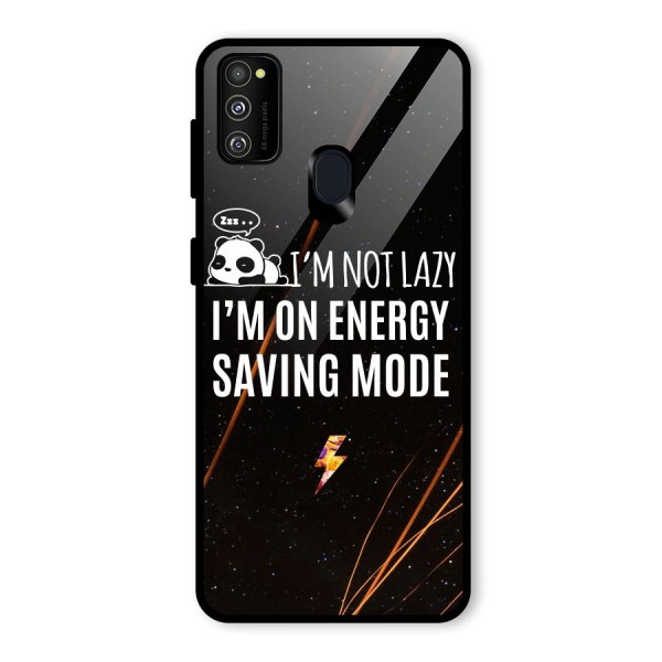 Energy Saving Mode Glass Back Case for Galaxy M21