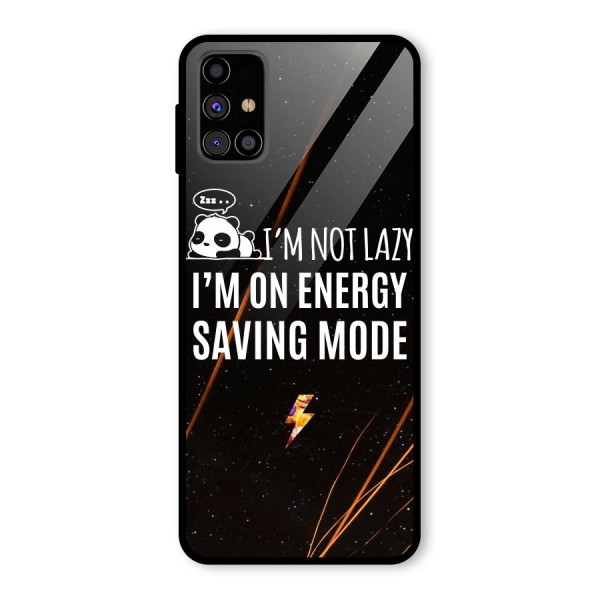 Energy Saving Mode Glass Back Case for Galaxy M31s