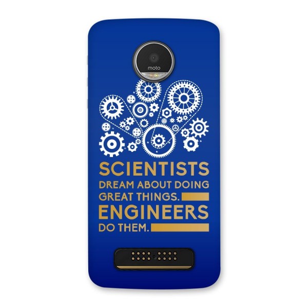 Engineer Back Case for Moto Z Play