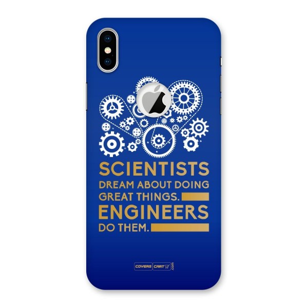 Engineer Back Case for iPhone XS Logo Cut