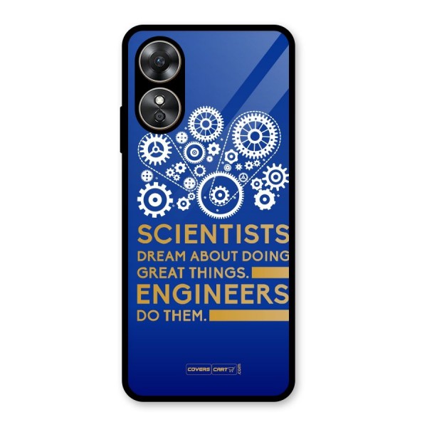 Engineer Glass Back Case for Oppo A17