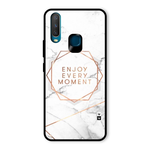 Enjoy Every Moment Glass Back Case for Vivo Y15