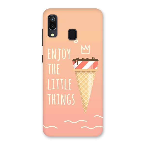 Enjoy the Little Things Back Case for Galaxy A20