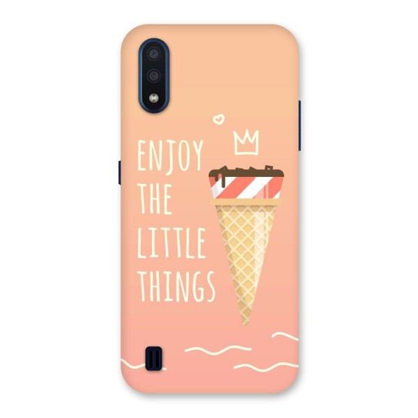 Enjoy the Little Things Back Case for Galaxy M01