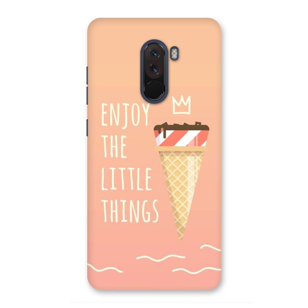 Enjoy the Little Things Back Case for Poco F1