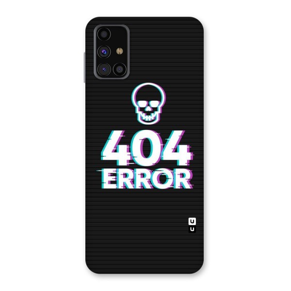 Error 404 Skull Back Case for Galaxy M31s