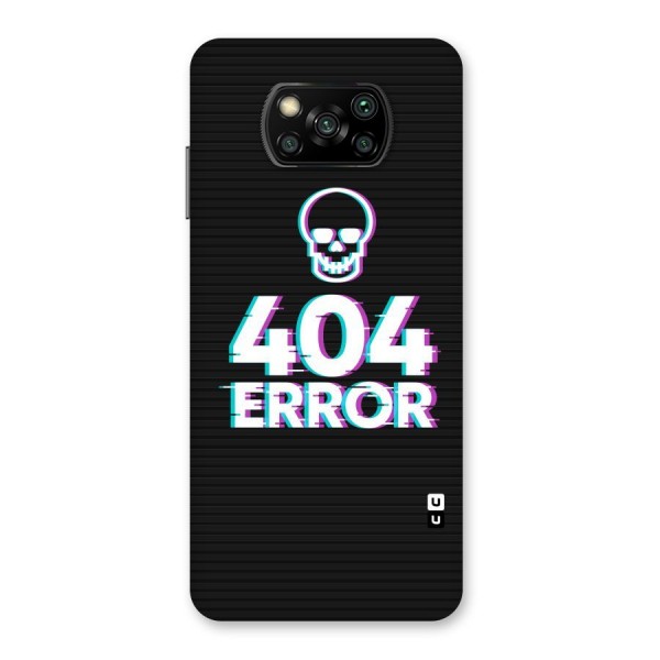 Error 404 Skull Back Case for Poco X3