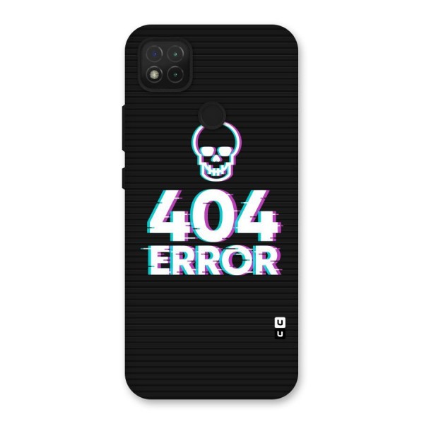 Error 404 Skull Back Case for Redmi 9C