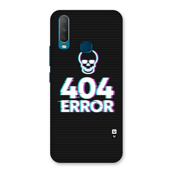 Error 404 Skull Back Case for Vivo Y12