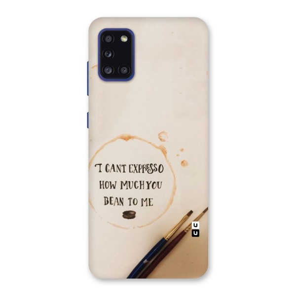 Espresso Bean Back Case for Galaxy A31