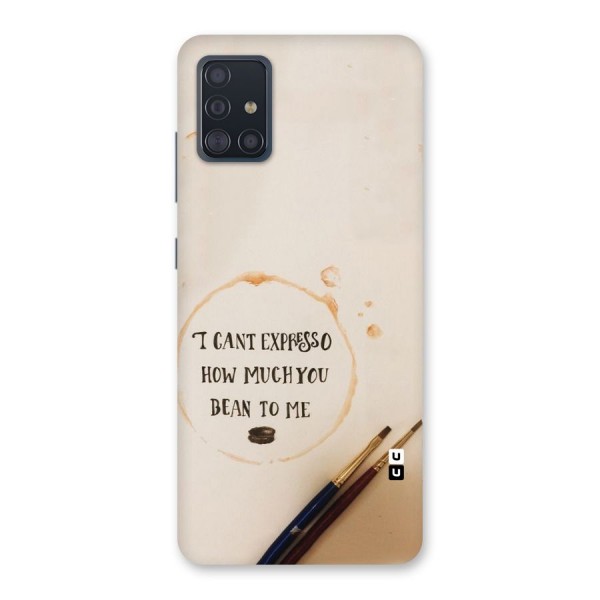 Espresso Bean Back Case for Galaxy A51