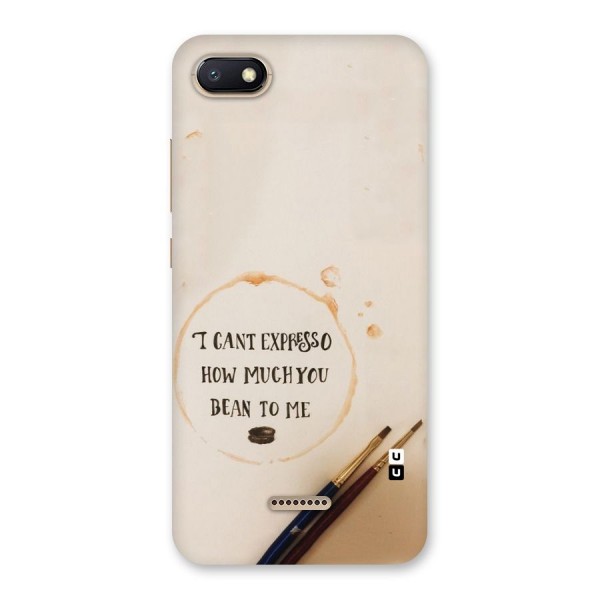 Espresso Bean Back Case for Redmi 6A