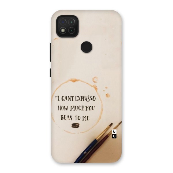 Espresso Bean Back Case for Redmi 9C