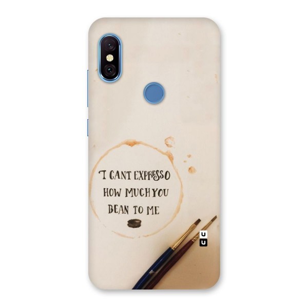 Espresso Bean Back Case for Redmi Note 6 Pro