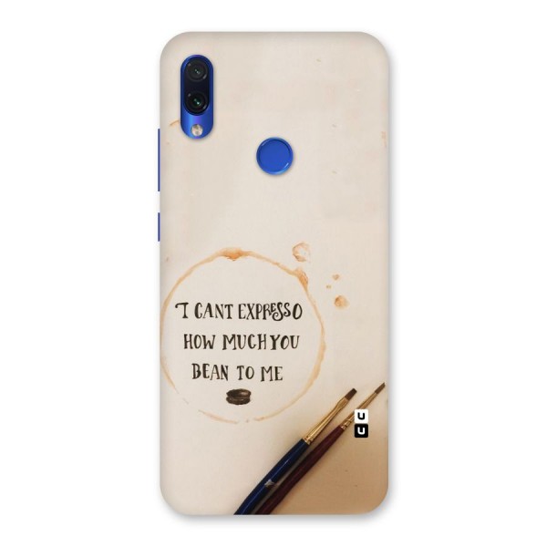 Espresso Bean Back Case for Redmi Note 7