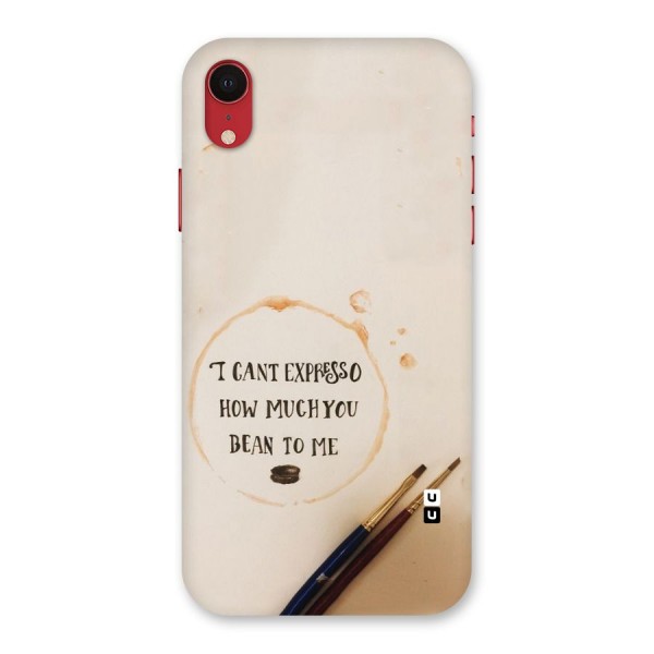 Espresso Bean Back Case for iPhone XR