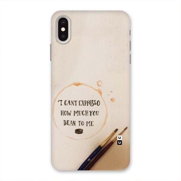 Espresso Bean Back Case for iPhone XS Max