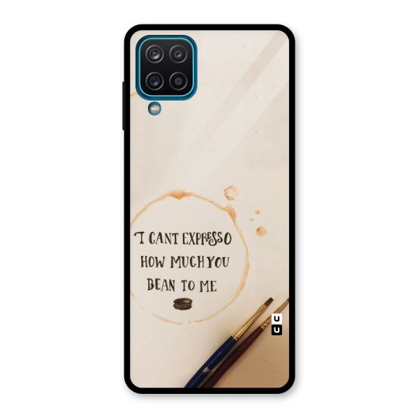 Espresso Bean Glass Back Case for Galaxy A12