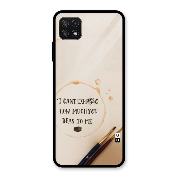 Espresso Bean Glass Back Case for Galaxy A22 5G