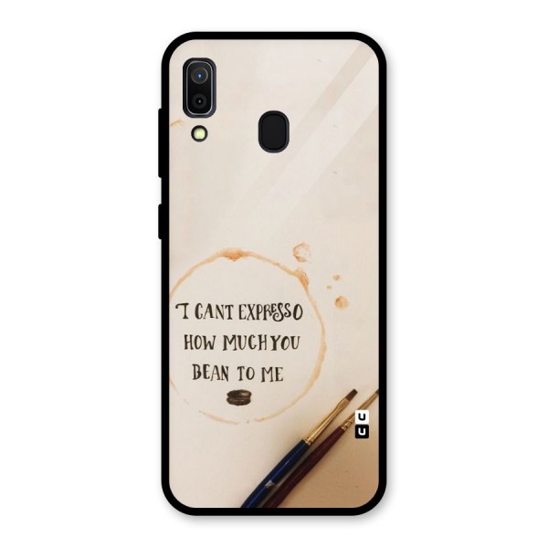 Espresso Bean Glass Back Case for Galaxy A30