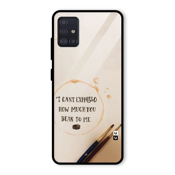 Espresso Bean Glass Back Case for Galaxy A51