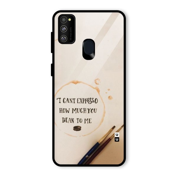 Espresso Bean Glass Back Case for Galaxy M21