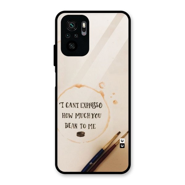 Espresso Bean Glass Back Case for Redmi Note 10