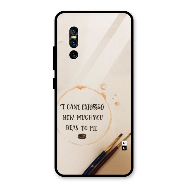 Espresso Bean Glass Back Case for Vivo V15 Pro