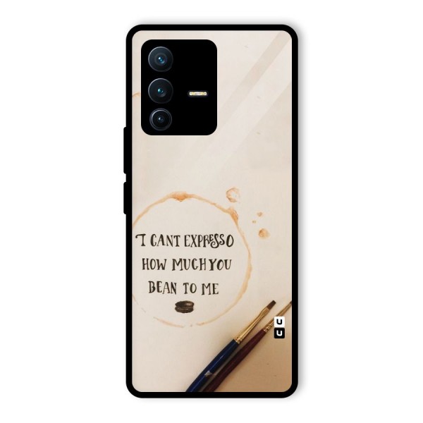 Espresso Bean Glass Back Case for Vivo V23 Pro