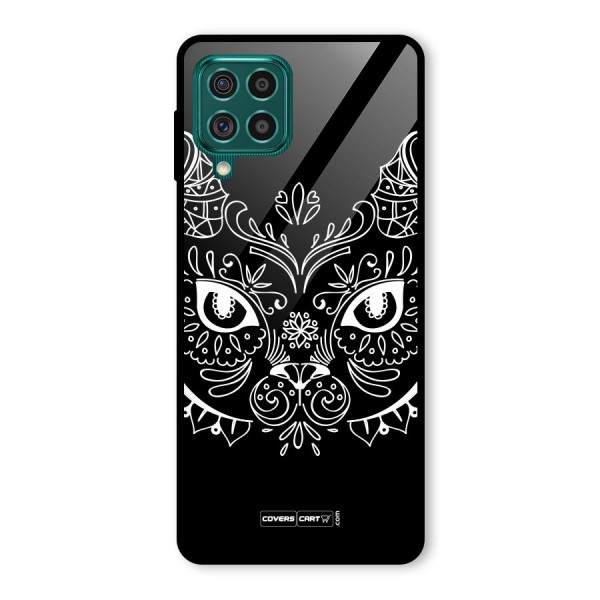 Ethnic Cat Design Glass Back Case for Galaxy F62