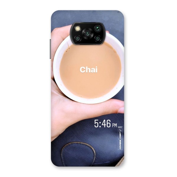 Evening Tea Back Case for Poco X3