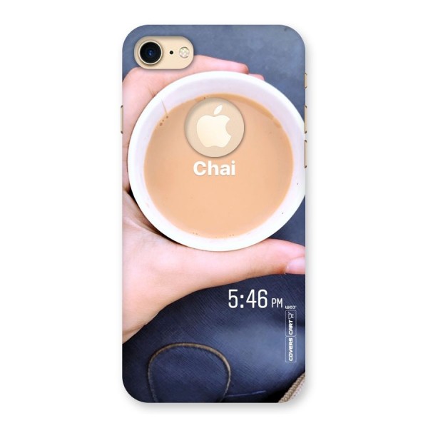 Evening Tea Back Case for iPhone 8 Logo Cut