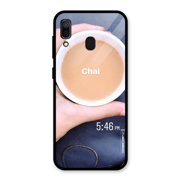 Evening Tea Glass Back Case for Galaxy A30