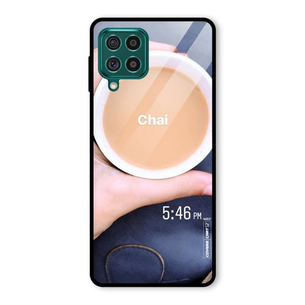 Evening Tea Glass Back Case for Galaxy F62