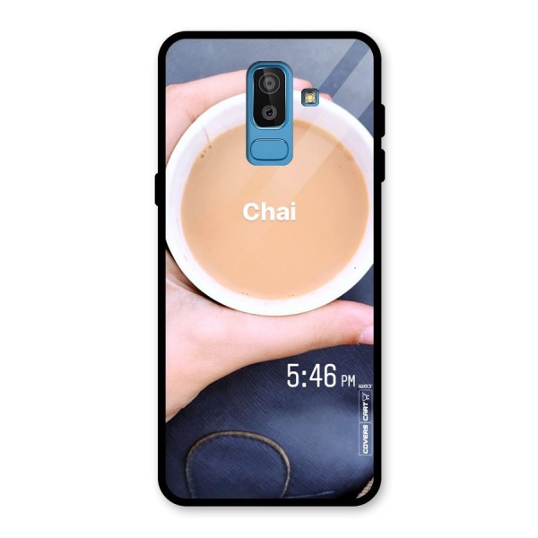 Evening Tea Glass Back Case for Galaxy J8