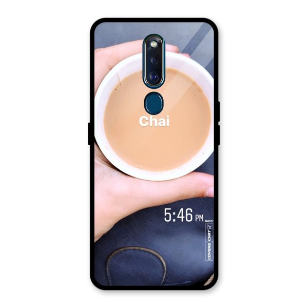 Evening Tea Glass Back Case for Oppo F11 Pro