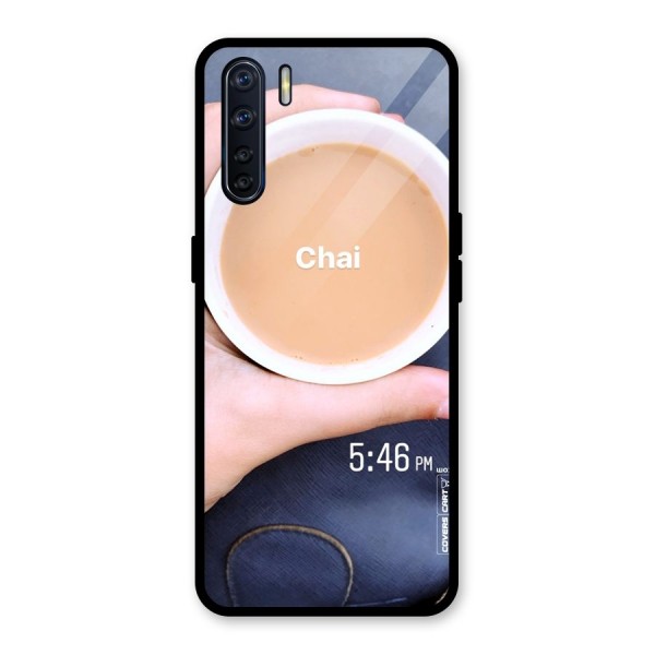 Evening Tea Glass Back Case for Oppo F15